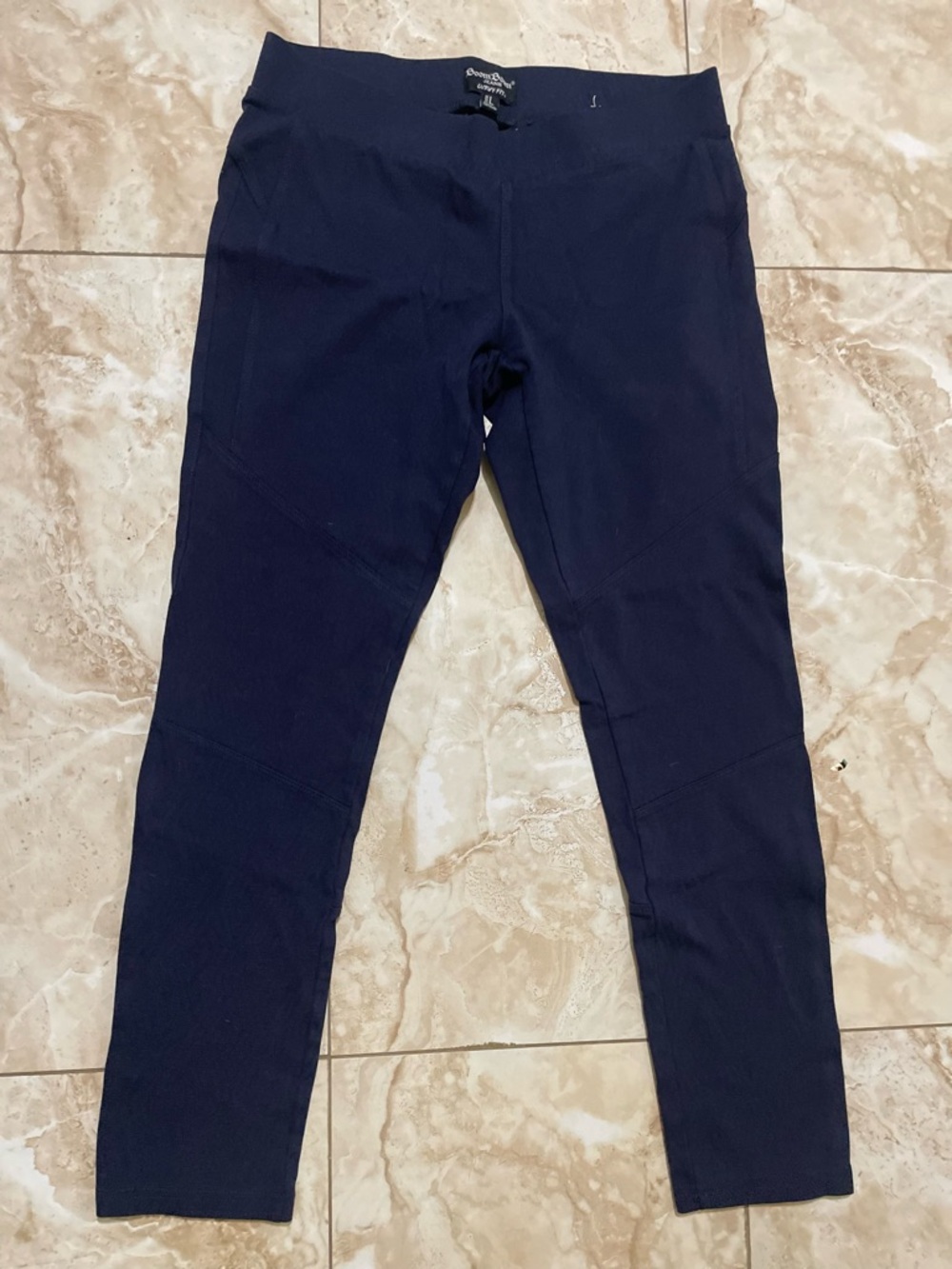 Boom Boom Jeans Navy Leggings with High Waist